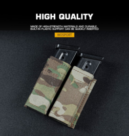 Pouch 9mm Doble Tipo KYWI con inserto de Polimero Wosport - Imagen 3