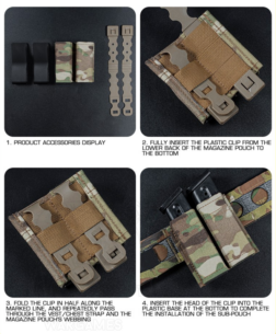 Pouch 9mm Doble Tipo KYWI con inserto de Polimero Wosport - Imagen 7