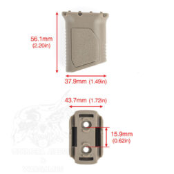 Grip AVG corto MLOK con gestor de cableado - Imagen 4