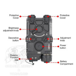ET OGL Linterna con Strobo mas Laser verde WADSN - Imagen 11