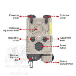 ET OGL Linterna con Strobo mas Laser rojo WADSN - Imagen 6