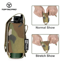 Pouch Laser Cut 40mm Flash bang TopTacPro - Multicam Black - Imagen 9