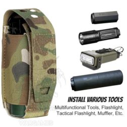 Pouch Laser Cut 40mm Flash bang TopTacPro - Multicam Black - Imagen 7