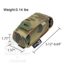 Pouch Laser Cut 40mm Flash bang TopTacPro - Multicam Black - Imagen 11
