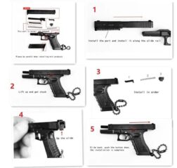 Llavero Metálico Glock Con Piezas Móviles - Imagen 4