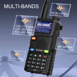 Baofeng UV-5RM Tribanda recargable USB-C Full Set - Negro - Imagen 7