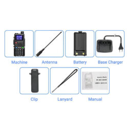 Alternative view of Baofeng UV-5RM Tribanda recargable USB-C Full Set - Negro