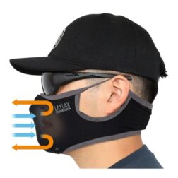 Mascara Aeroflex Face Guard ICE Laylax - Negro/Gris - Imagen 9