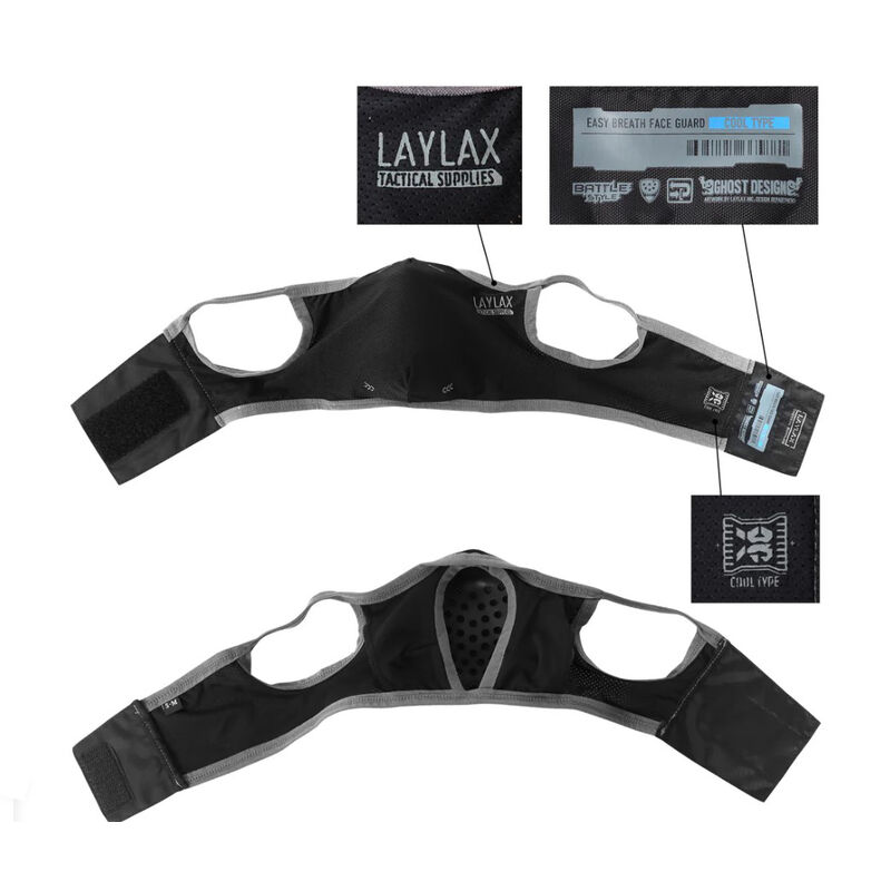 Mascara Aeroflex Face Guard ICE Laylax - Negro/Gris - Imagen 6