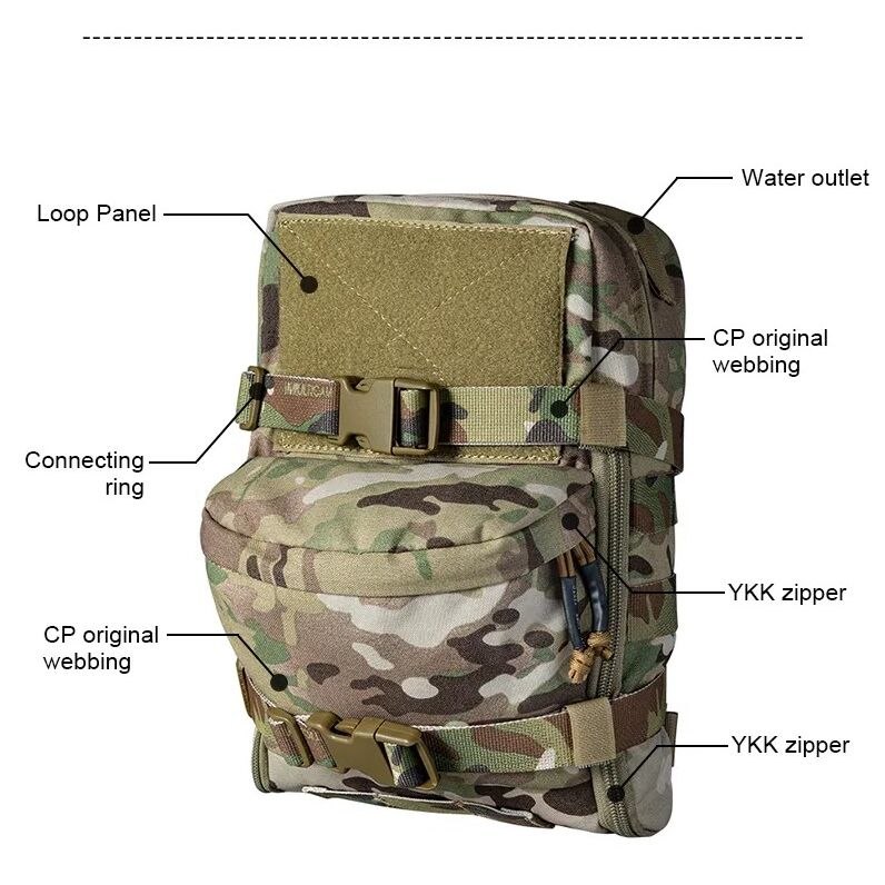 Mini Molle Hydration Bag Idogear - Negro - Imagen 4