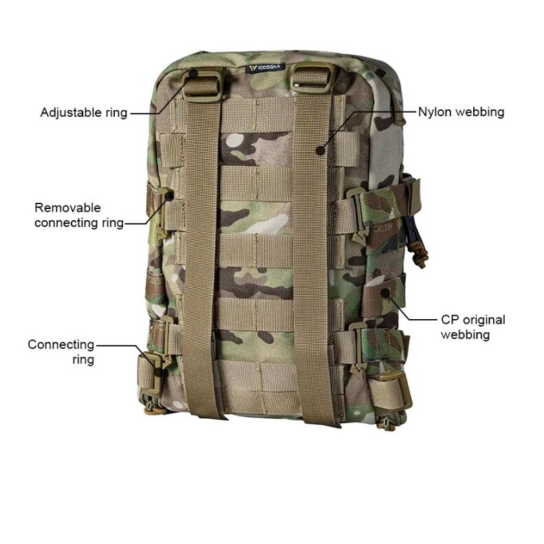 Mini Molle Hydration Bag Idogear - Negro - Imagen 5