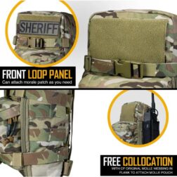 Mini Molle Hydration Bag Idogear - Negro - Imagen 10