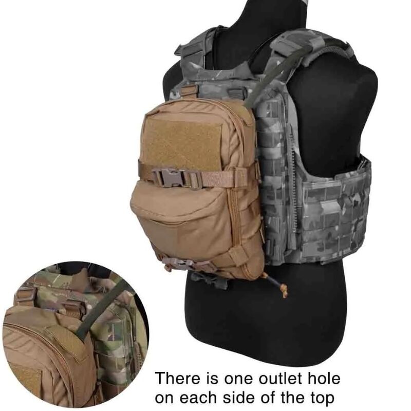 Mini Molle Hydration Bag Idogear - Negro - Imagen 2
