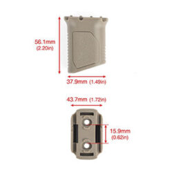 Alternative view of Grip vertical Angulado tipo Strike