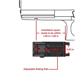 Linterna para pistola Valkyrie PL-Mini 3 600 lm - Tan - Imagen 8