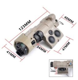 MAWL-C1 Gen3 Polymer Version Luz Blanca/IR y Laser Rojo/IR - WADSN - Negro - Imagen 5