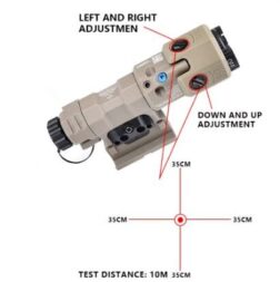 MAWL-C1 Gen3 Polymer Version Luz Blanca/IR y Laser Rojo/IR - WADSN - Negro - Imagen 9