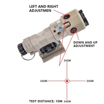 MAWL-C1 Gen3 Polymer Version Luz Blanca/IR y Laser Rojo/IR - WADSN - Negro - Imagen 17