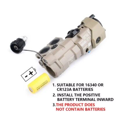 MAWL-C1 Gen3 Polymer Version Luz Blanca/IR y Laser Rojo/IR - WADSN - Negro - Imagen 18