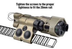 MAWL-C1 Gen3 Aluminium Version Luz Blanca/IR y Laser Rojo/IR - WADSN - Negro - Imagen 3