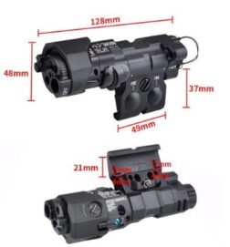 MAWL-C1 Gen3 Aluminium Version Luz Blanca/IR y Laser Rojo/IR - WADSN - Negro - Imagen 7