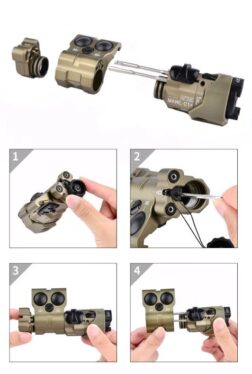 MAWL-C1 Gen3 Aluminium Version Luz Blanca/IR y Laser Rojo/IR - WADSN - Negro - Imagen 12