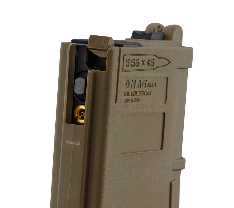 Cargador Tipo Pmag para M4 MWS GBB 35bbs - Double Eagle - Imagen 3