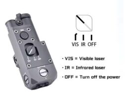 Designador CQBL Laser Rojo y Laser IR - WADSN - Imagen 15