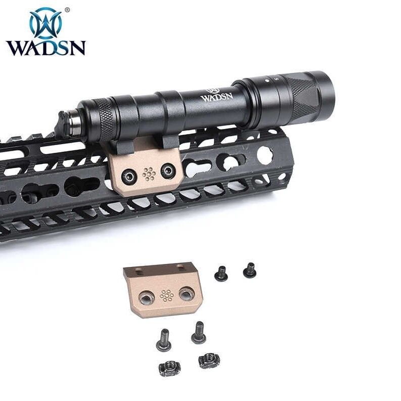 Montura Mini Offset para linterna M600 y M300 tipo Arisaka Mlok y Keymod - WADSN - Imagen 2