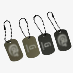 Placa Placa 'Dog Tag' Aluminio Colt WADSN