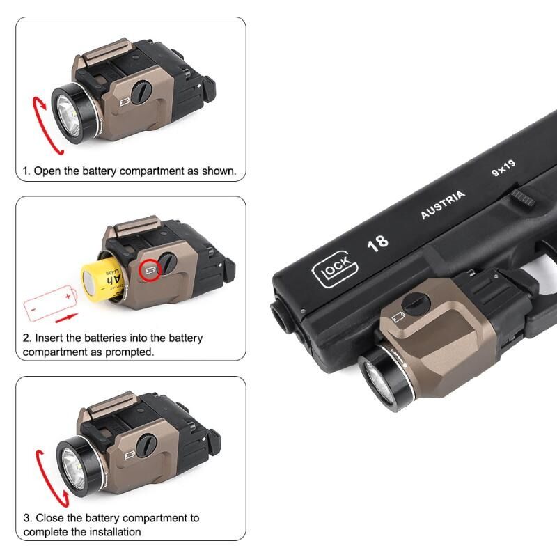 Linterna para pistola TLR-7A WADSN - Imagen 2