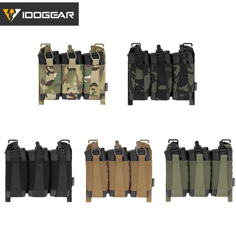 Pouch triple M4 tipo FERRO TEAR IDOGEAR - Multicam - Imagen 8