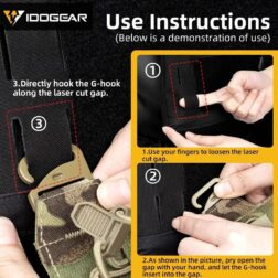 Pouch triple M4 tipo FERRO TEAR IDOGEAR - Multicam - Imagen 4