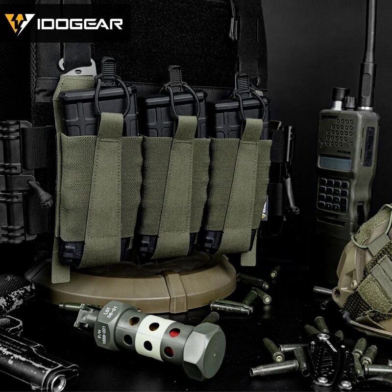 Pouch triple M4 tipo FERRO TEAR IDOGEAR - Multicam - Imagen 12
