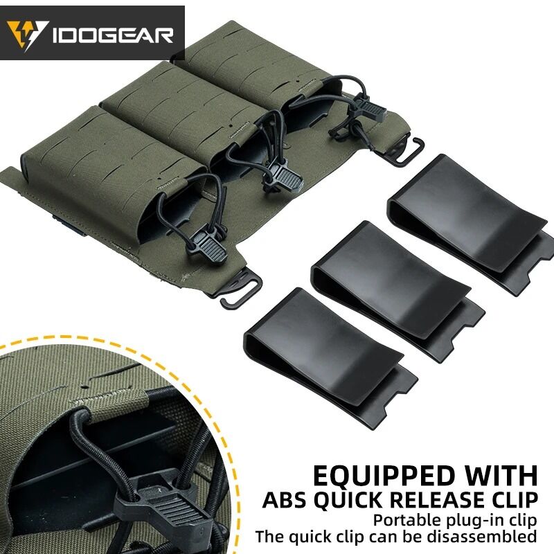 Pouch triple M4 tipo FERRO KTAR 556 IDOGEAR - Multicam - Imagen 8