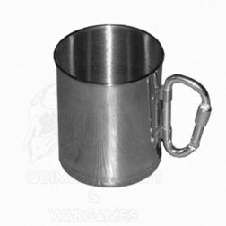 Taza de acero inoxidable con mosqueton