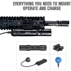 Linterna Táctica ODIN 2000 lm para Ris Picatinny - Negro - Imagen 10