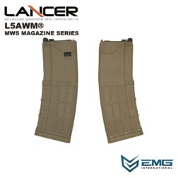 Cargador Lancer L5 AWN 5.56 opaco para MWS GBB 30bbs EMG - Imagen 3