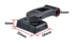 Montura para Linterna M340 y M640 en Casco Fast tipo M-Ax Mount S&S Precision WADSN - Negro