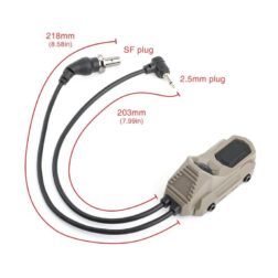 Switch Remoto Doble tipo AN para KeyMod-M-LOK y Rail 22mm Conector SF y 2.5mm WADSN - Imagen 5
