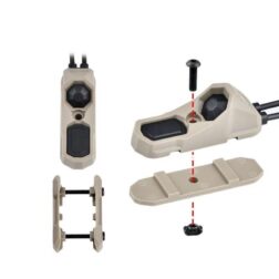 Switch Remoto Doble tipo AN para M-LOK y Rail 22mm Conector SF y 3.5mm WADSN - Imagen 3