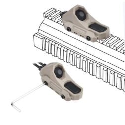 Switch Remoto Doble tipo AN para KeyMod-M-LOK y Rail 22mm Conector SF y 2.5mm WADSN - Imagen 11
