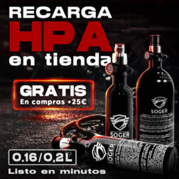 Recarga de Botella de HPA 0.16/0.2L