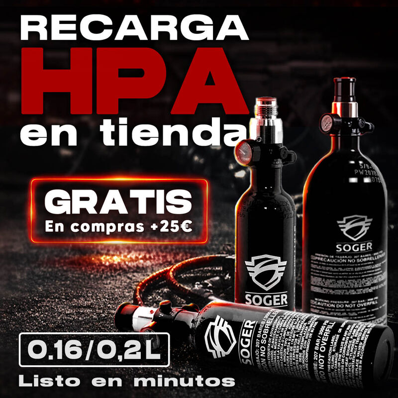 Recarga de Botella de HPA 0.16/0.2L