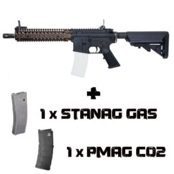 M4 MK18 CQB GBBR Ver.EU + 1 Cargador Green Gas - VFC - Brown
