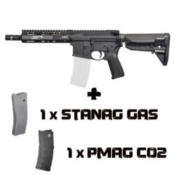 M4 BCM Air MCMR SBR 8,5" GBBR Ver.EU + 1 Cargador Green Gas - VFC - Negro