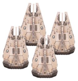 Alternative view of Dreadnought Drop Pods - Legions Imperialis