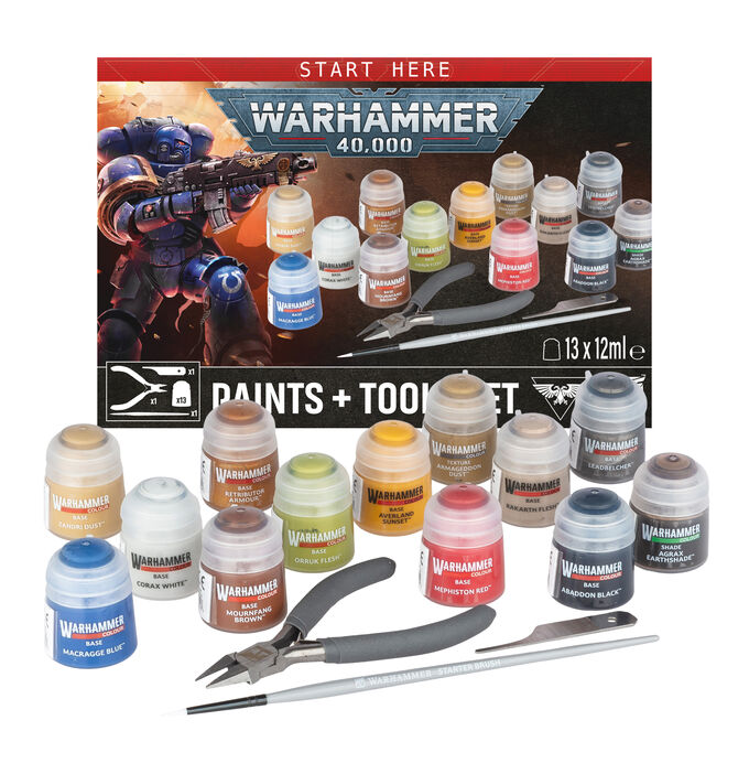 Set Pinturas y Herramientas - Warhammer 40K