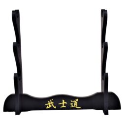 Peana Katana 3pcs Madera - Negro