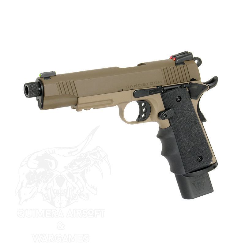 Alternative view of Cachas rugosas para 1911 Army Armament - Negro